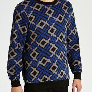 Eleven Paris L Kexta Geometric Print Sweatshirt